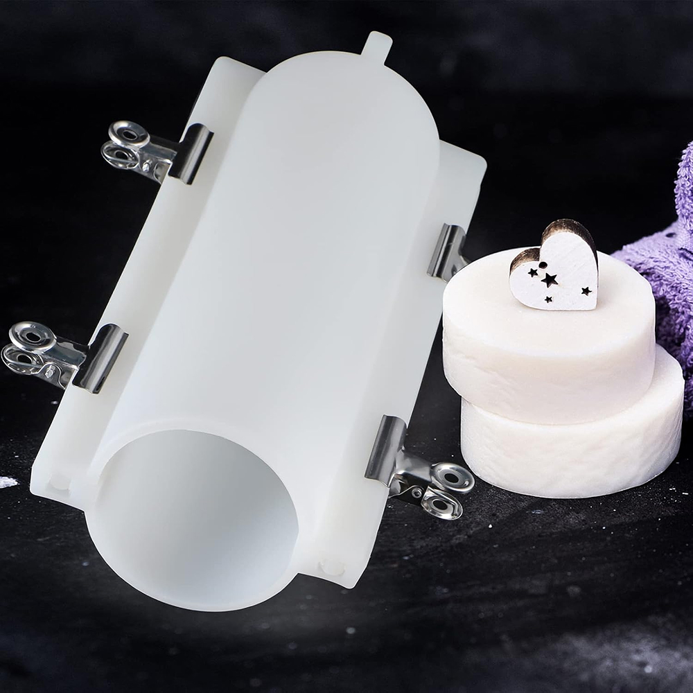 Candle Supplies Wholesale - Klipsli Büyük Silindir Tüp Sabun Kalıbı,