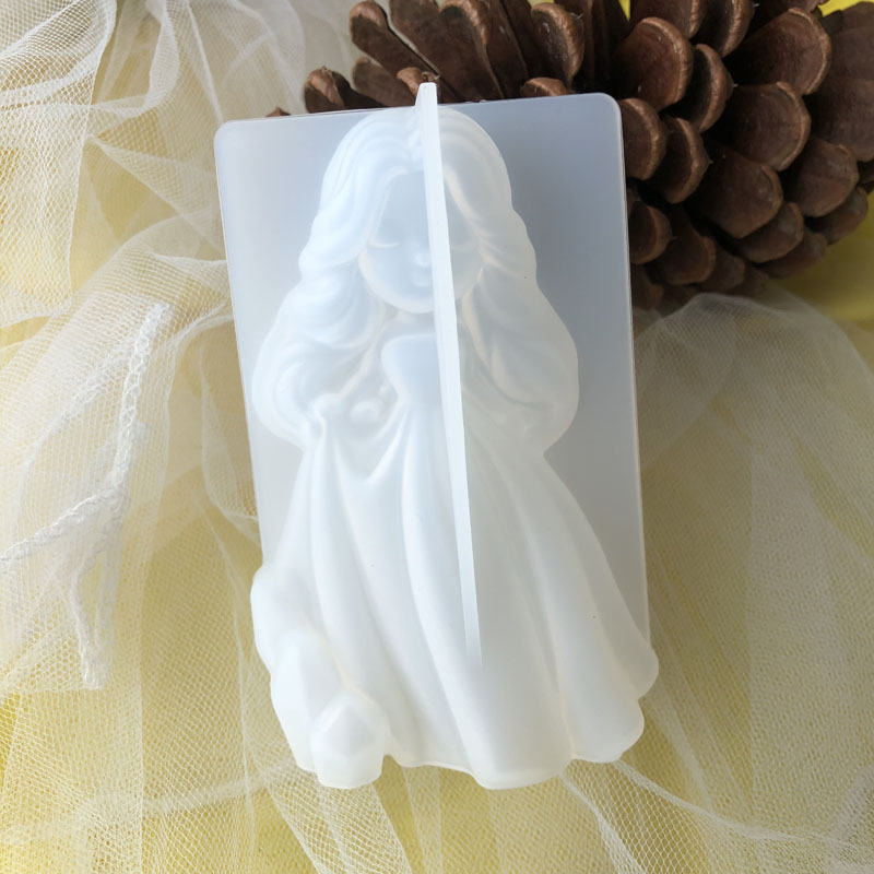 3D Sevimli Prenses Silikon Mum - Candle Supplies Wholesale incelemesi ve fiyatı