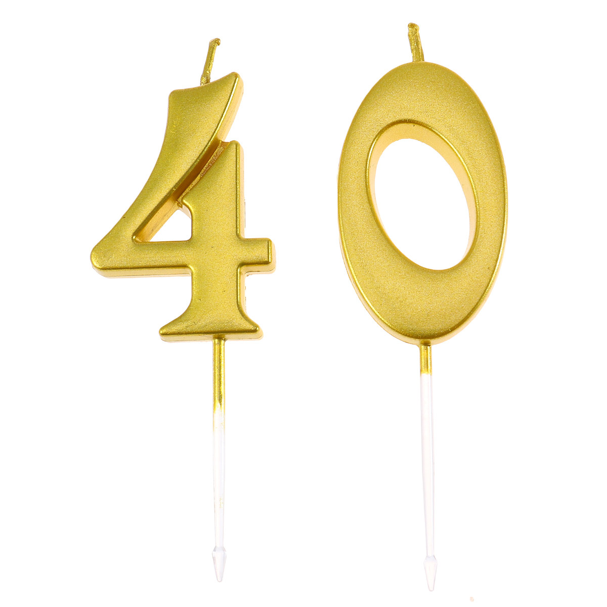 2 Adet Altın Rengi 40 Numaralı - Candle Supply incelemesi ve fiyatı