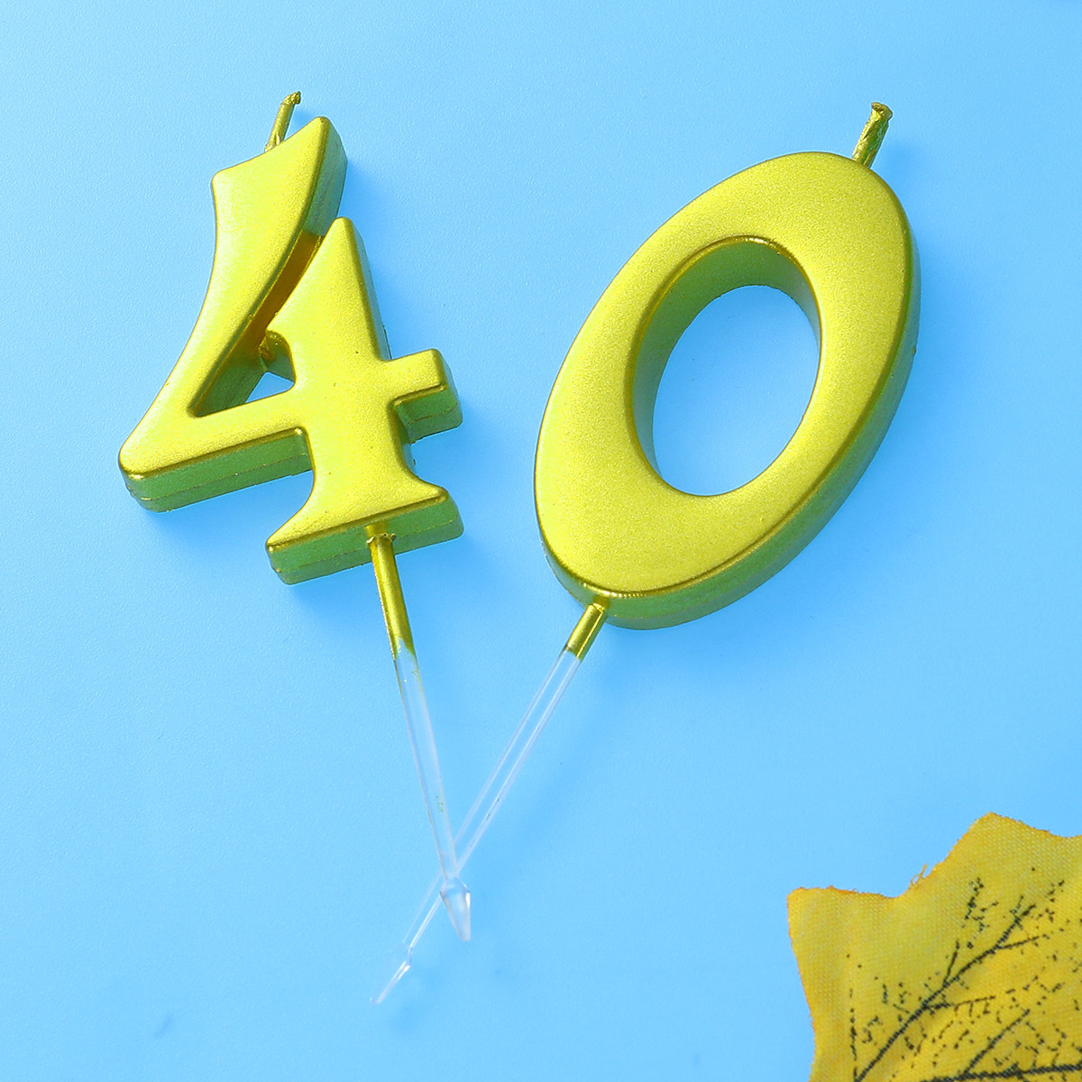 2 Adet Altın Rengi 40 Numaralı - Candle Supply incelemesi ve fiyatı
