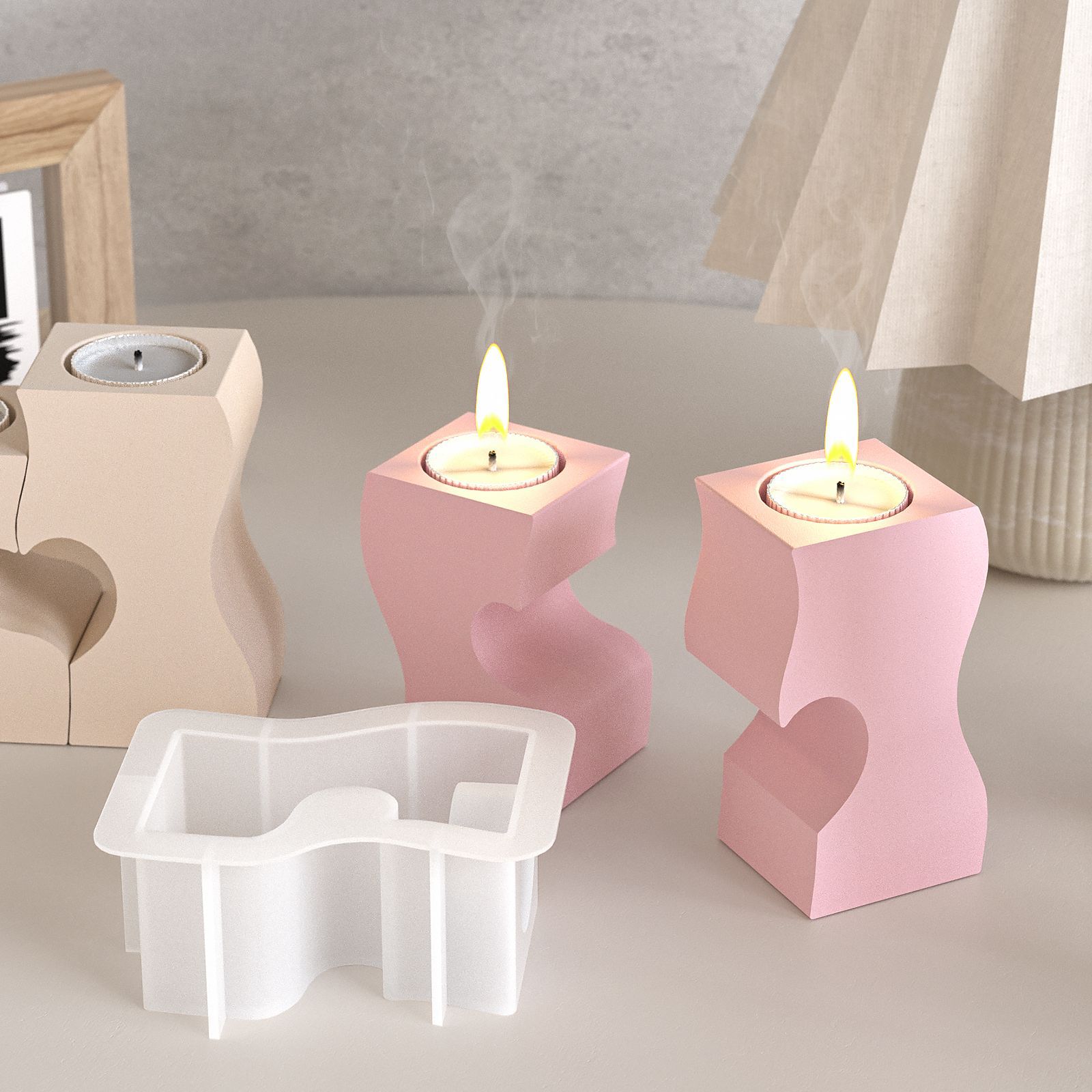 S Kalp Şamdan Silikon Kalıplar - Candle Supplies Wholesale incelemesi ve fiyatı