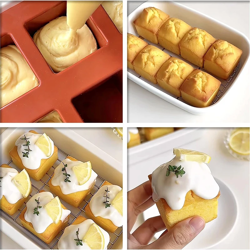 8 kavite Kare Mousse Kek Kalıb - Candle Supplies Eu incelemesi ve fiyatı