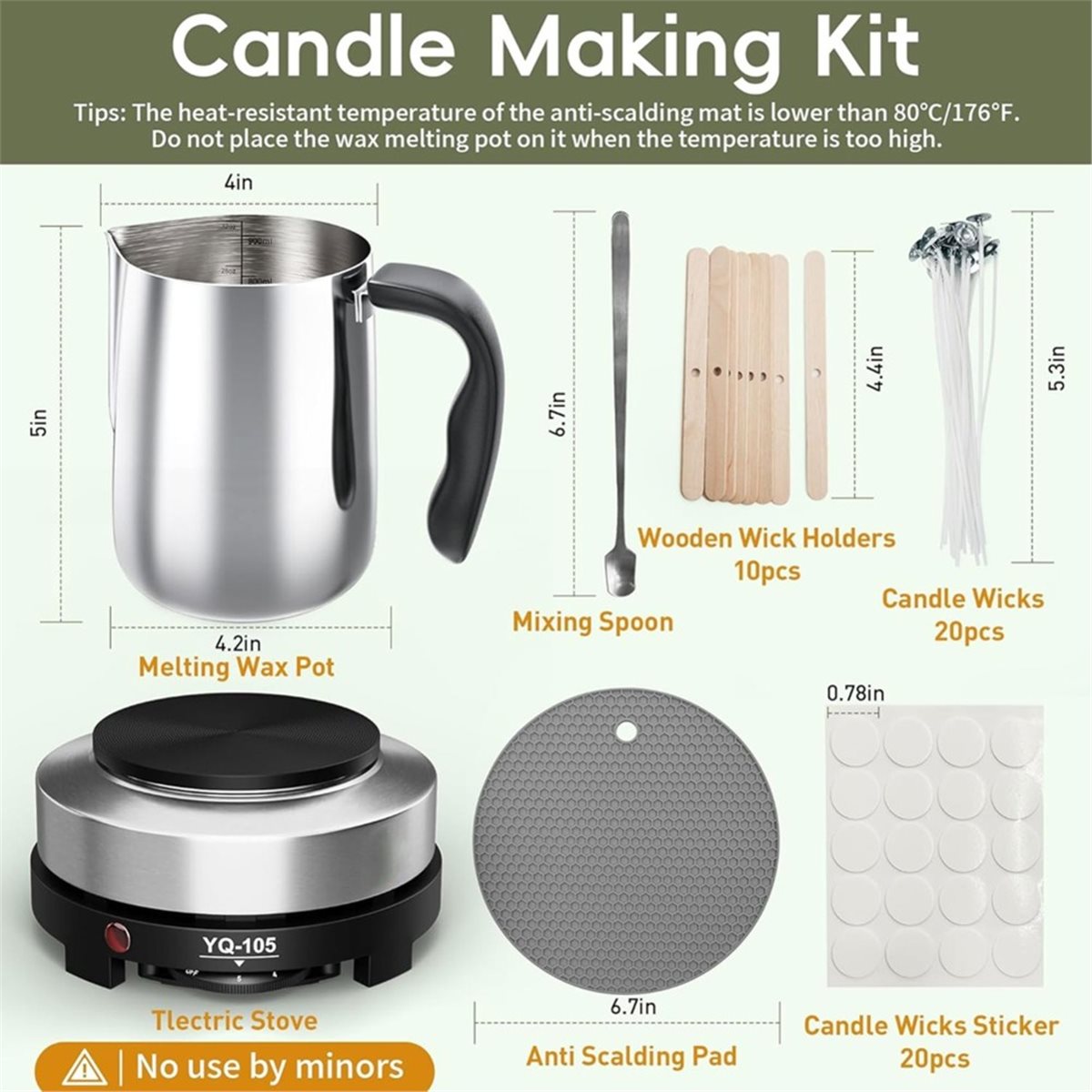 2026 Yeni Alet Mum Yapım Seti, - Candle Supplies Eu incelemesi ve fiyatı